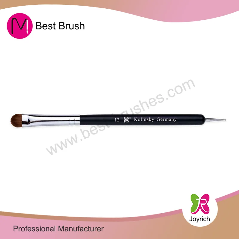Brus de uñas francés Kolinsky de madera negra