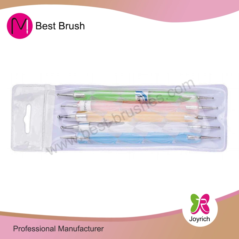 Conjunto de herramientas de punteado de mango de olas colorido