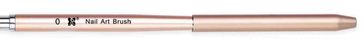 Golden Metal Cap Nail Art Brush